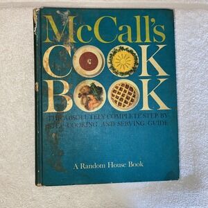 McCall's Cook Book HC 1963 1st Edition 1st Print Turquoise Hardcover McCalls